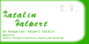 katalin halpert business card